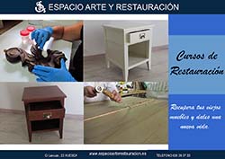 Cursos de restauración de muebles antiguos, Espacio Arte, Huesca